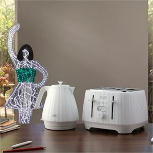DeLonghi Ballerina White 4 Slice Toaster